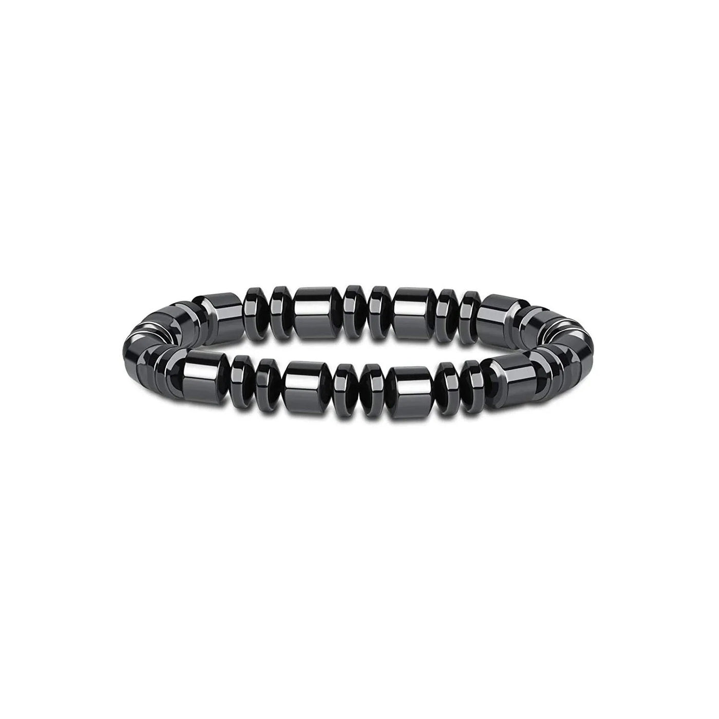 Natural Obsidian Stone Magnetic Stretch Bracelet