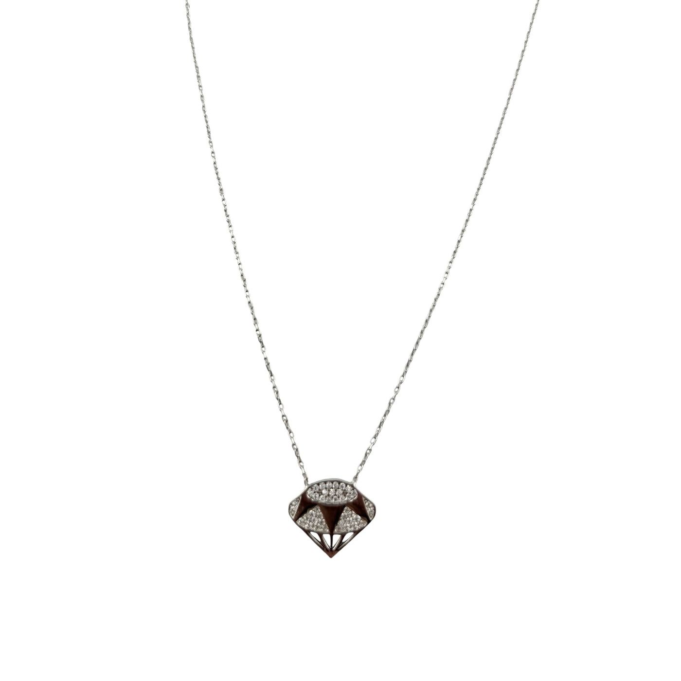 Sterling Silver CZ Galaxy Womens Necklace