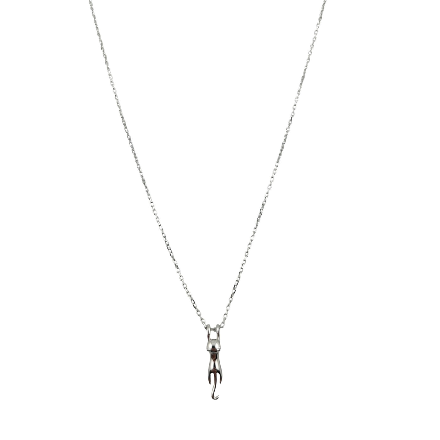 Sterling Silver Cheetah Womens Necklace