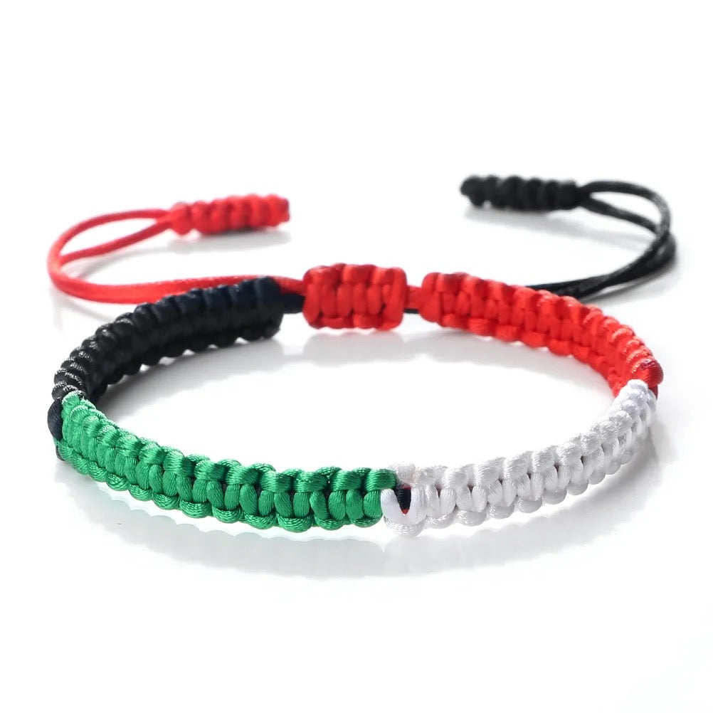 Palestine Adjustable Cord Bracelets