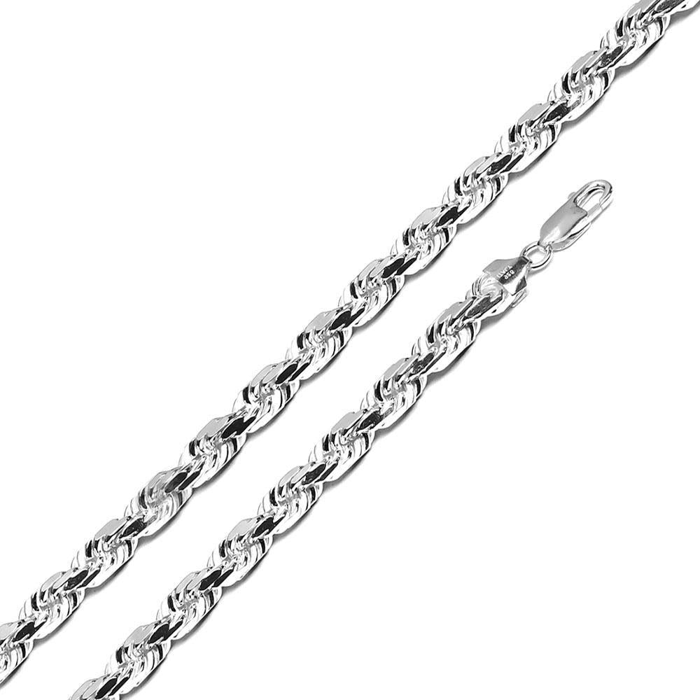 Sterling Silver Rope 150 7mm Chain All Lengths