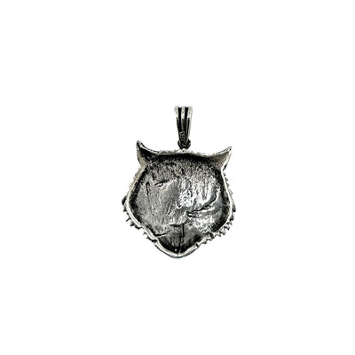 Sterling Silver Wolf Mens Necklace