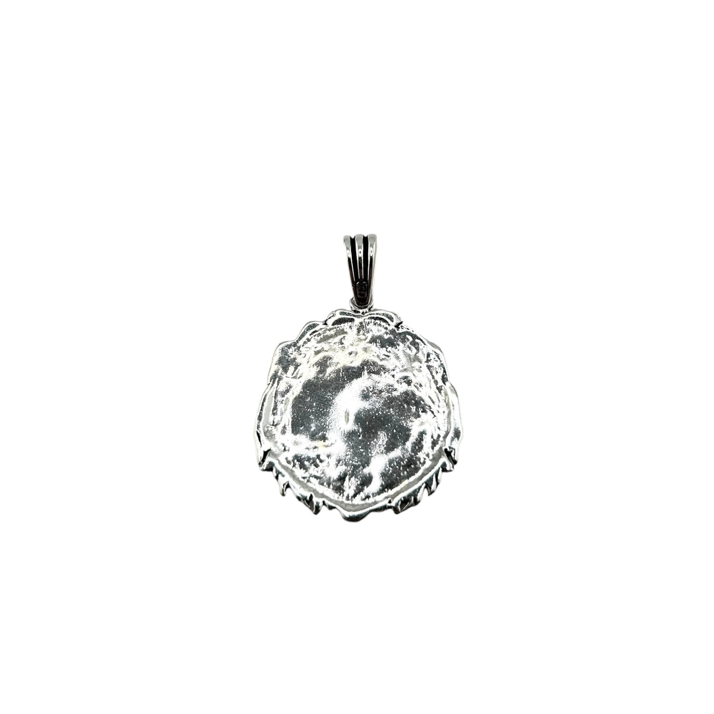 Sterling Silver Lion Mens Necklace