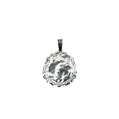 Sterling Silver Lion Mens Necklace