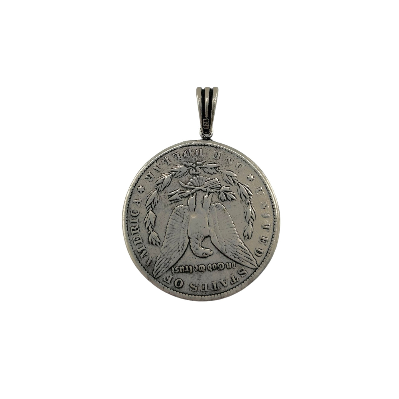 Sterling Silver Replica Coin Mens Necklace