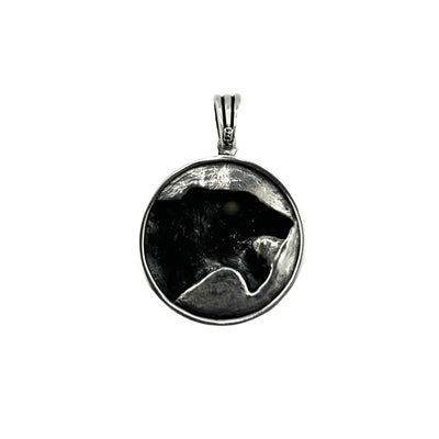 Sterling Silver Bobcat Mens Necklace