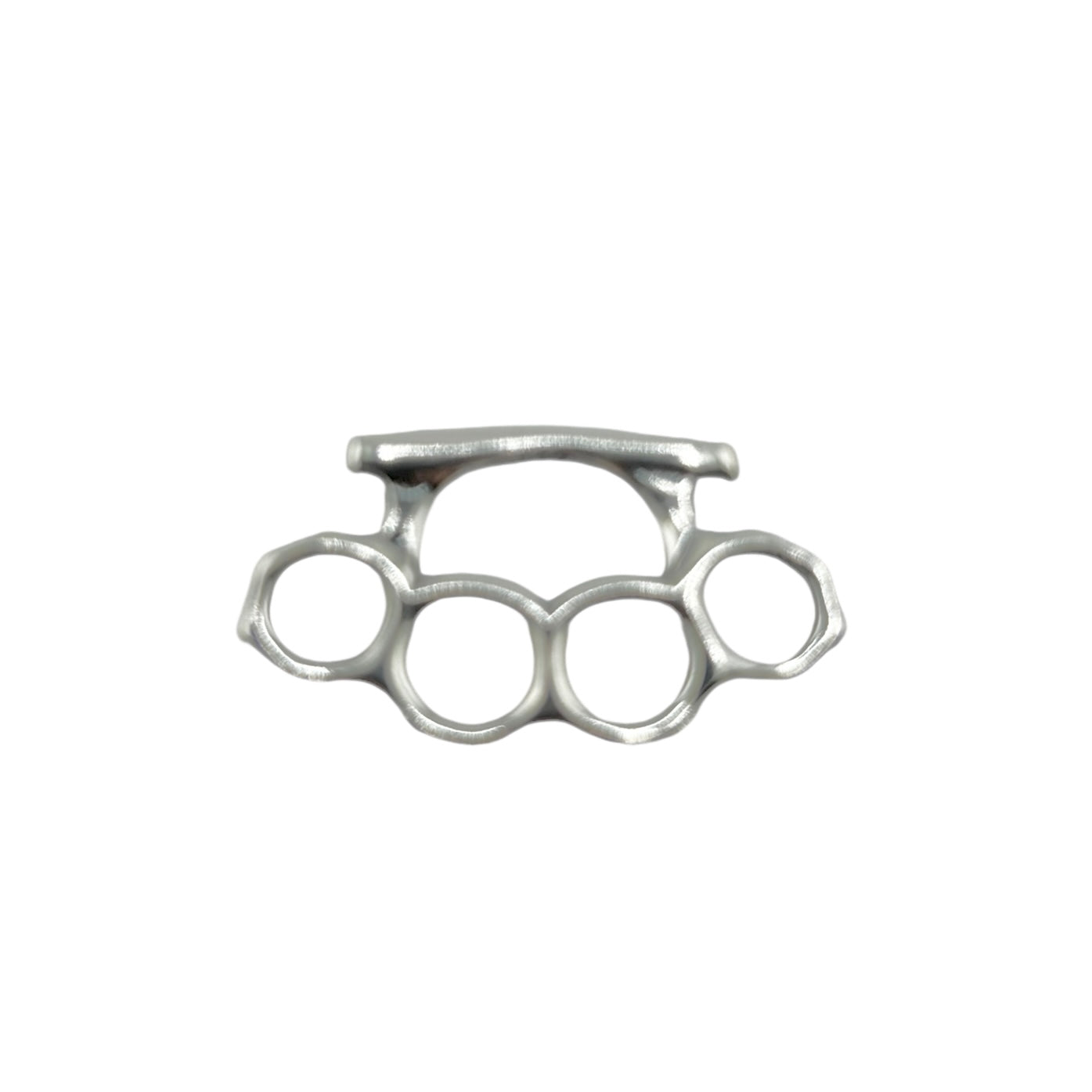 Sterling Silver Brass Knuckle Mens Necklace