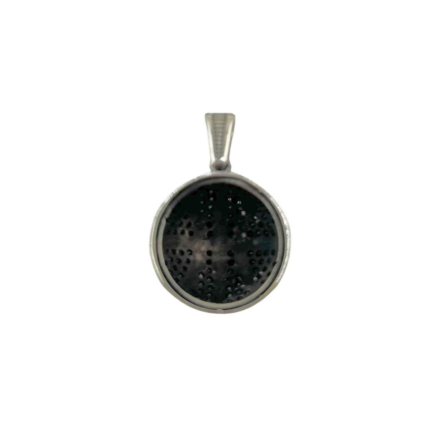 Sterling Silver CZ Basketball Mens Necklace