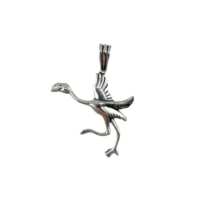 Sterling Silver Flamingo Mens Necklace