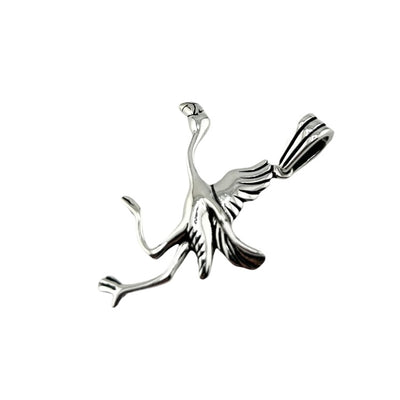 Sterling Silver Flamingo Mens Necklace