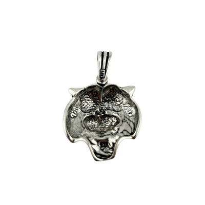 Sterling Silver Tiger Mens Necklace