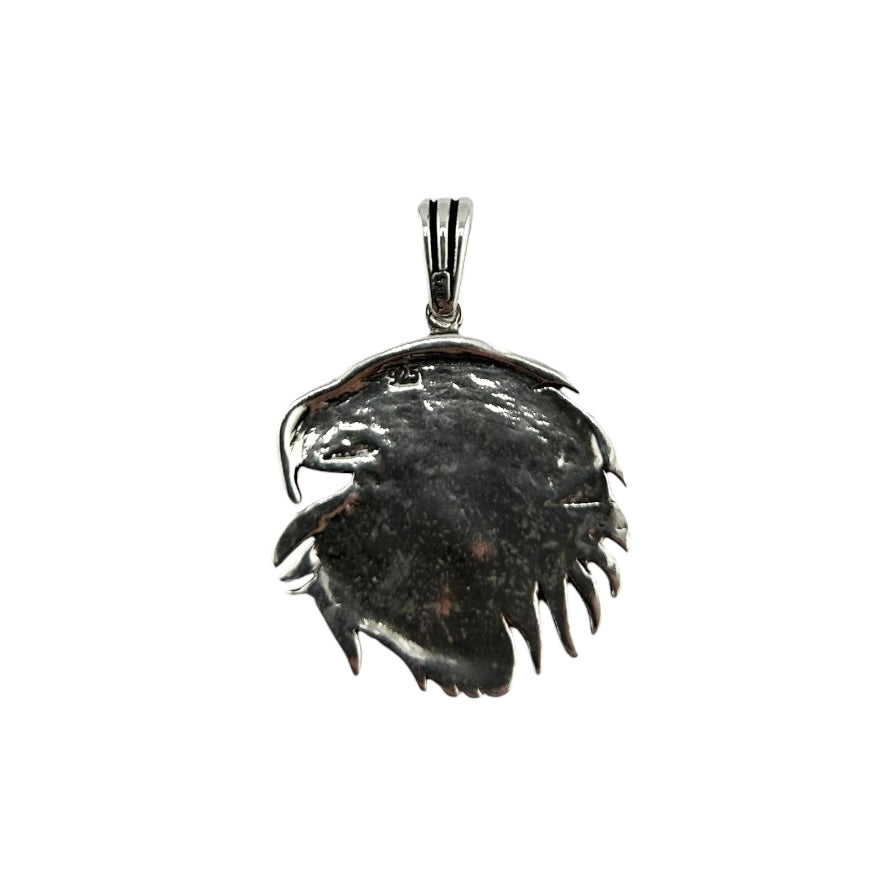 Sterling Silver Eagle Mens Necklace