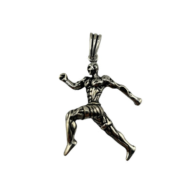 Sterling Silver Runner Mens Necklace