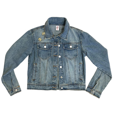 Hand-Made Embroidery Tatreez Jean Jacket