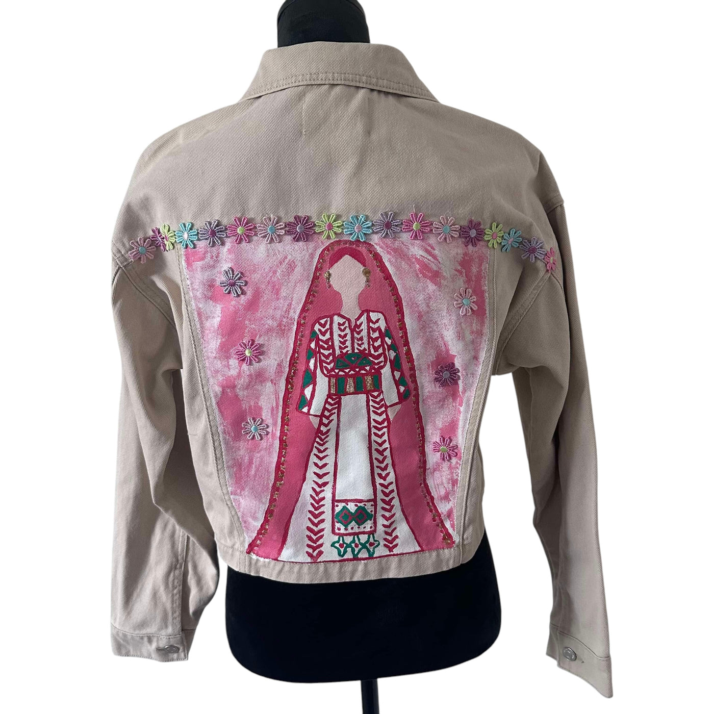 Hand-Painted Falaha Jean Jacket