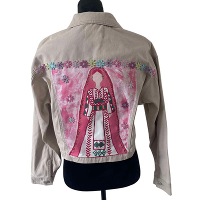 Hand-Painted Falaha Jean Jacket