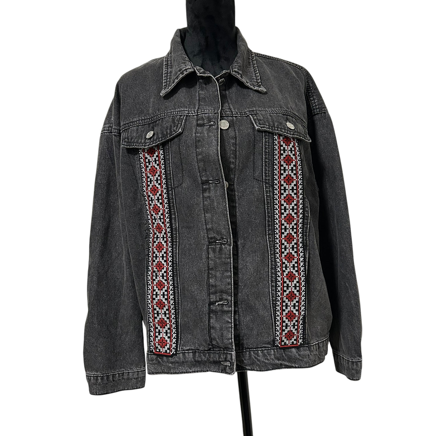 Embroidery Tatreez Jean Jacket