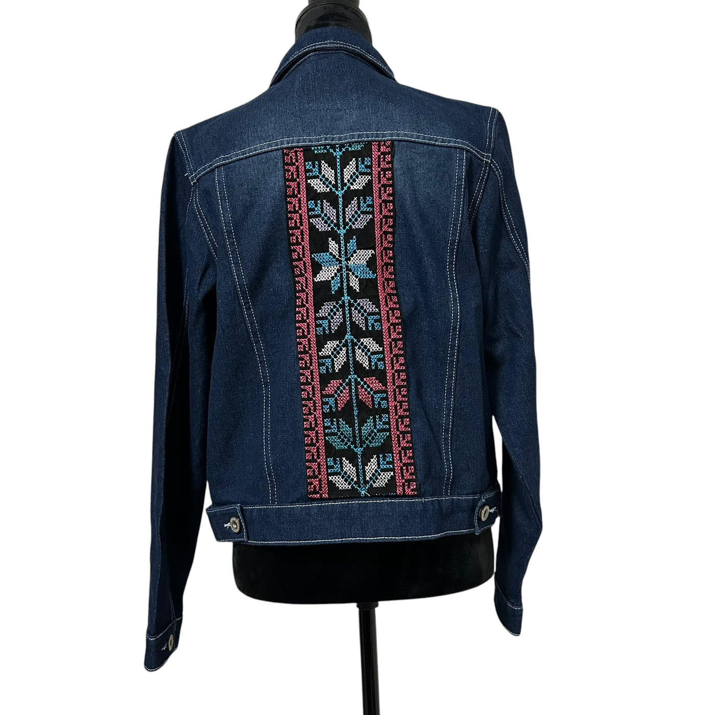 Embroidery Tatreez Jean Jacket