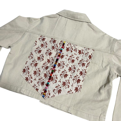 Hand-Made Embroidery Tatreez Jean Jacket