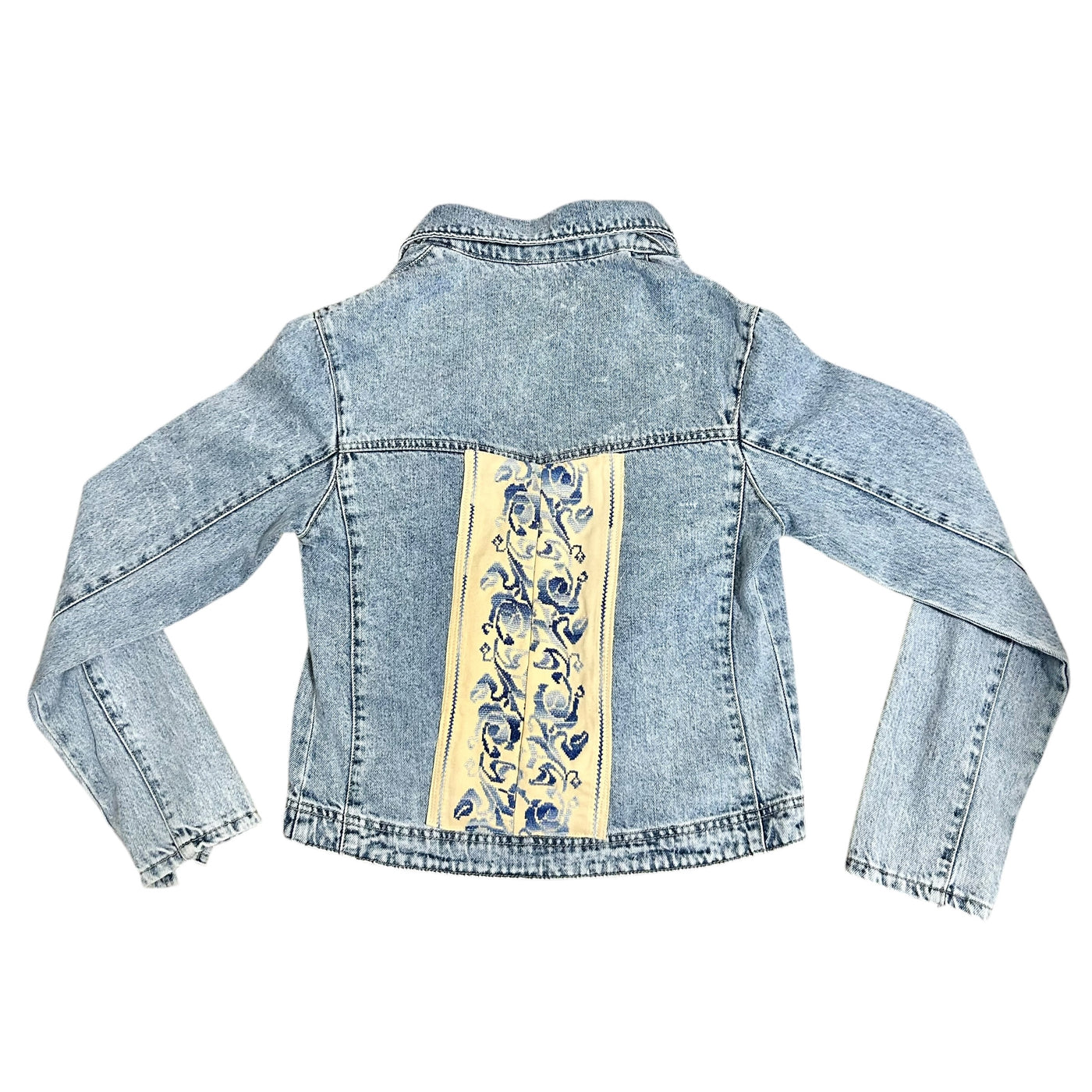 Hand-Made Embroidery Tatreez Jean Jacket