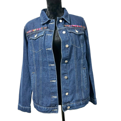 Embroidery Tatreez Jean Jacket