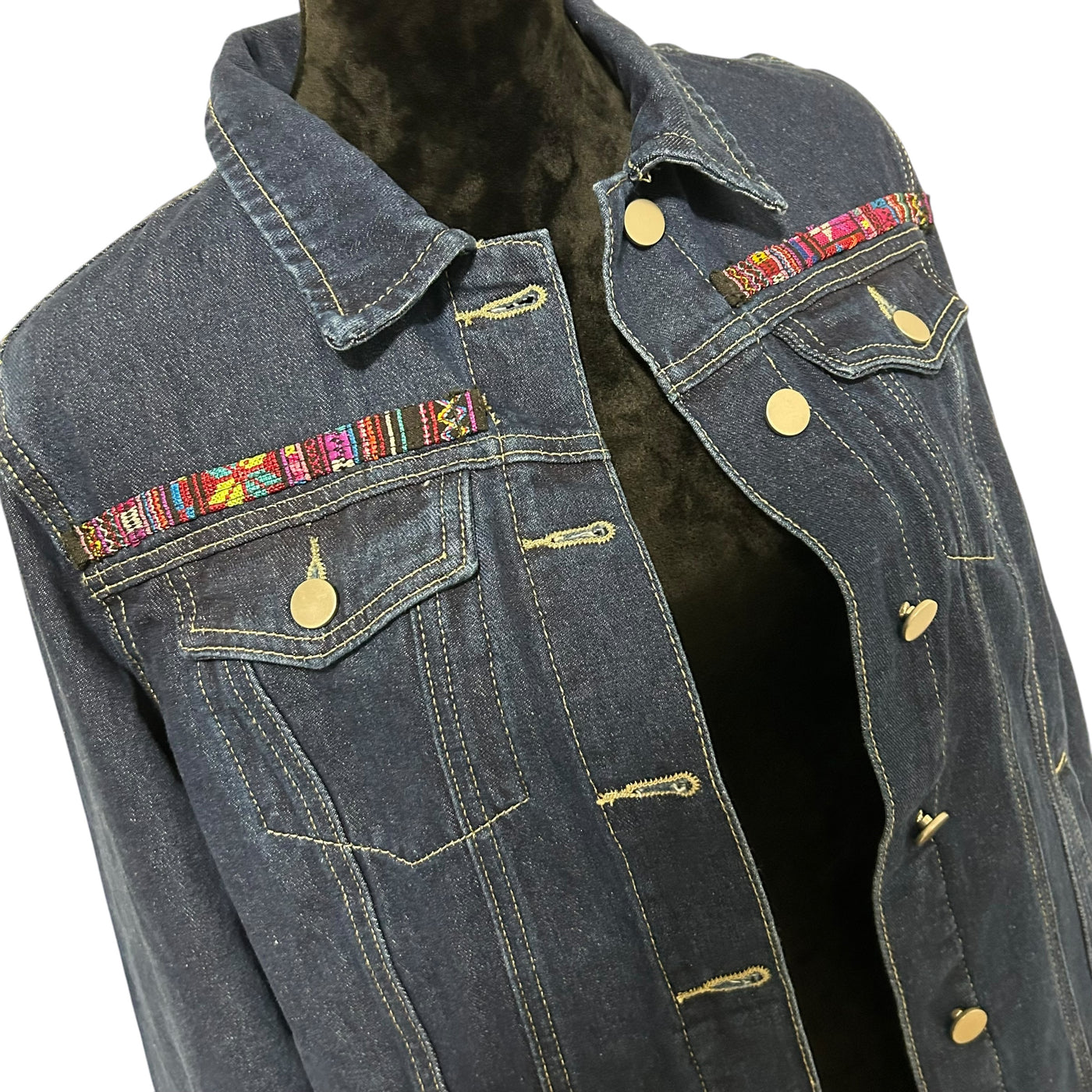 Embroidery Tatreez Jean Jacket