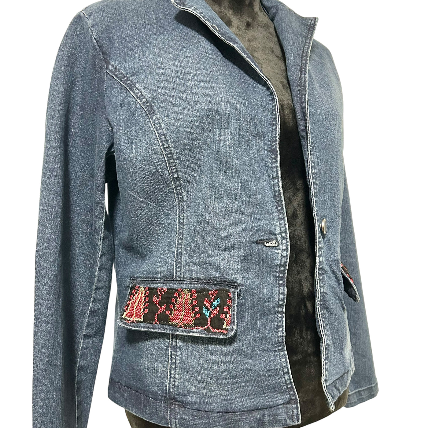 Embroidery Tatreez Jean Jacket