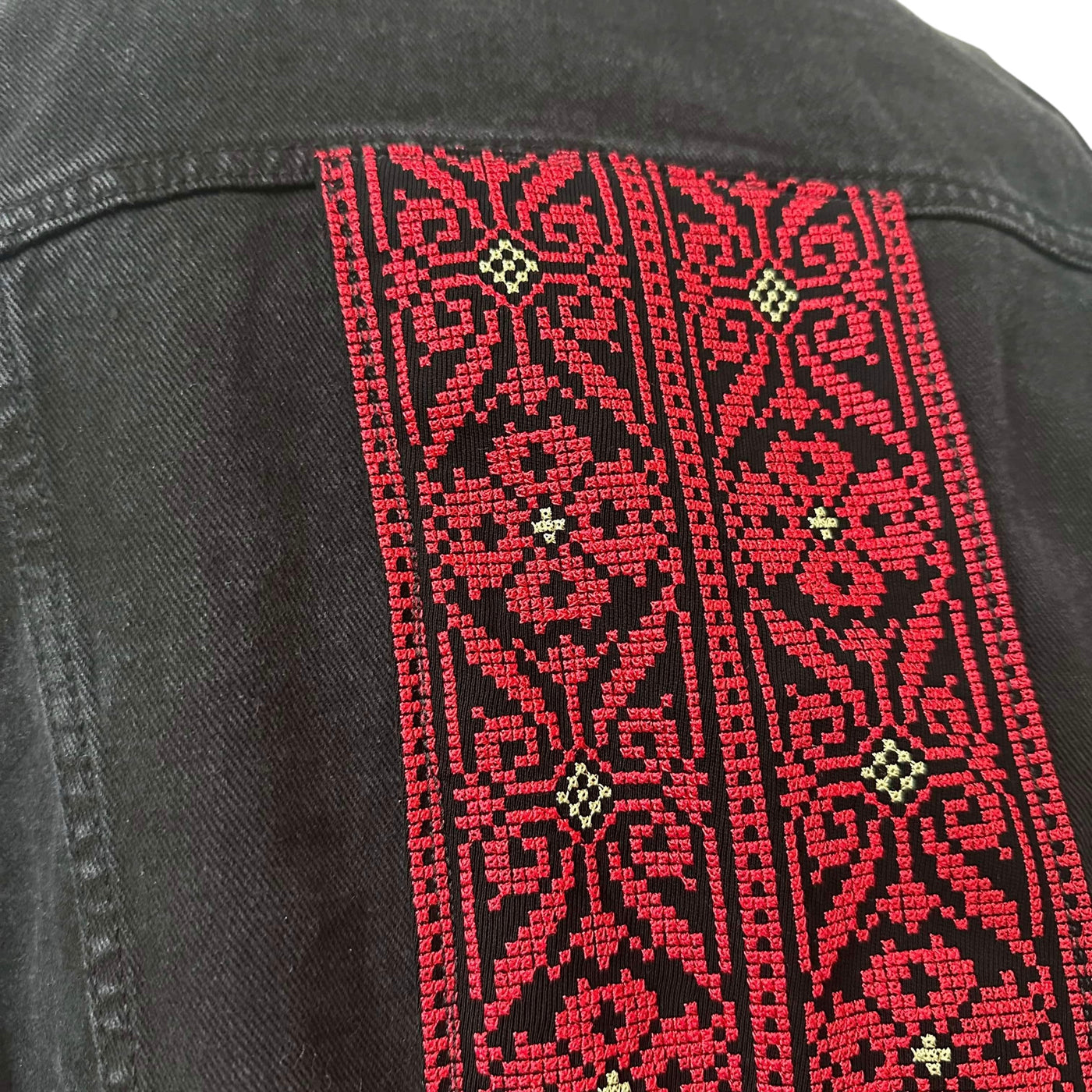 Embroidery Tatreez Jean Jacket