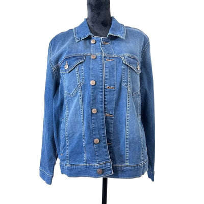 Hand-Made Embroidery Tatreez Kufiya Jean Jacket