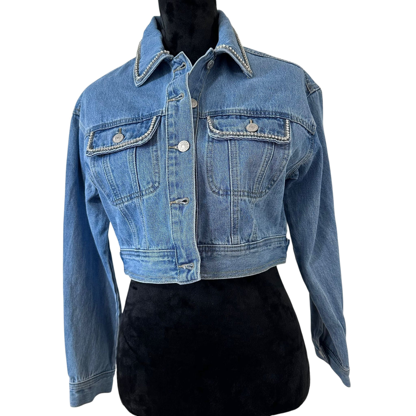 Embroidery Tatreez Jean Jacket