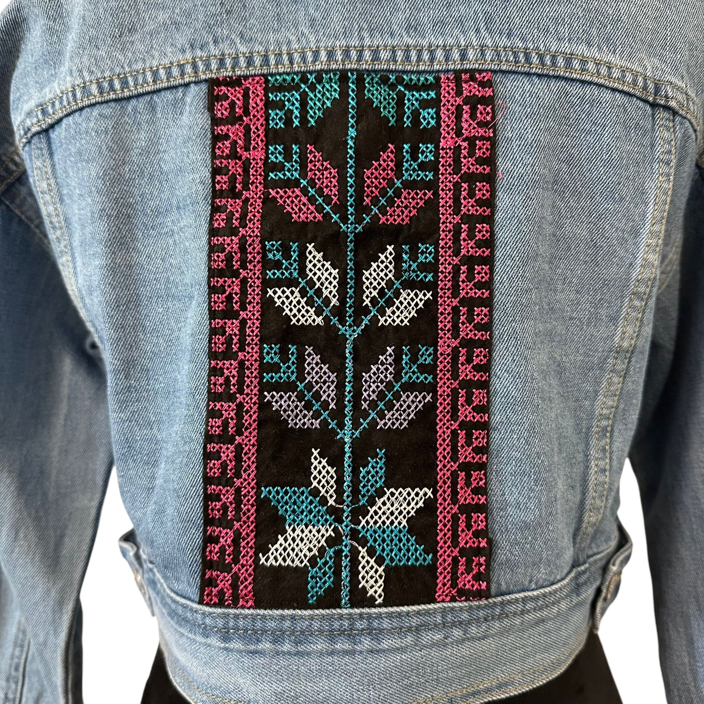 Embroidery Tatreez Jean Jacket