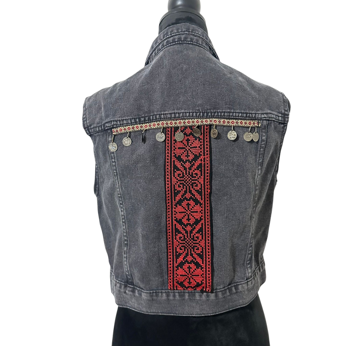 Embroidery Tatreez Jean Jacket