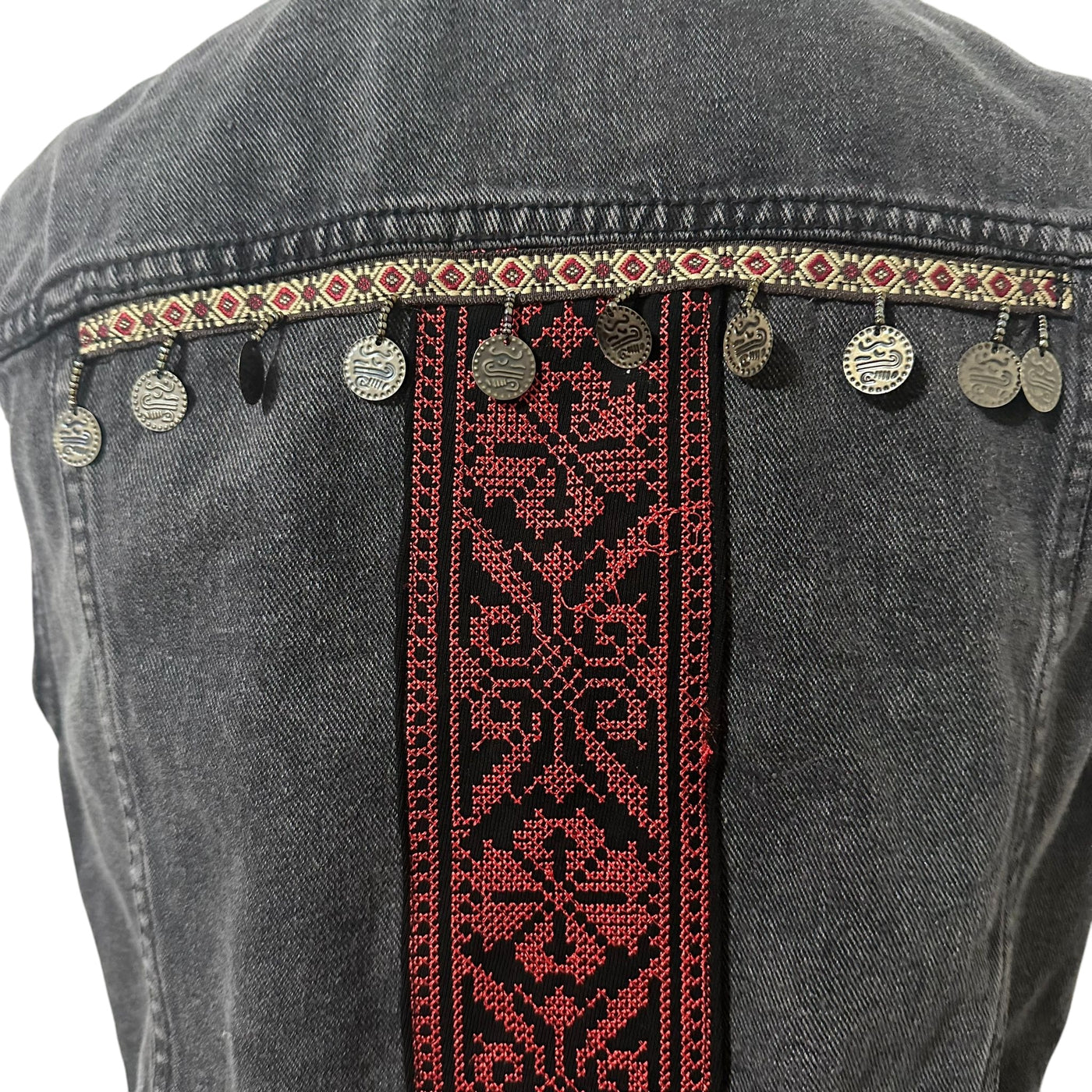 Embroidery Tatreez Jean Jacket