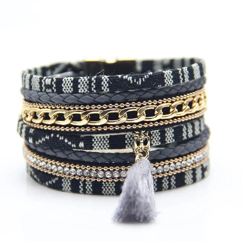 Tatreez Design Multilayer Wrap Bracelets