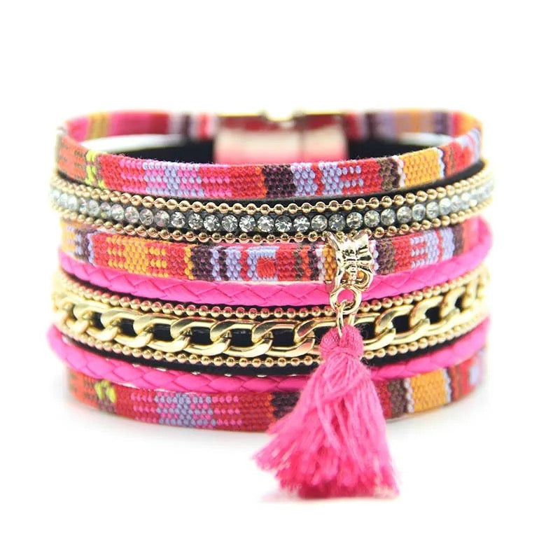 Tatreez Design Multilayer Wrap Bracelets