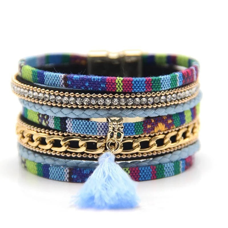 Tatreez Design Multilayer Wrap Bracelets