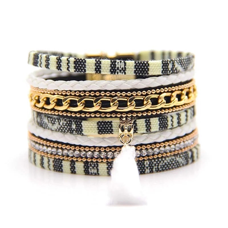 Tatreez Design Multilayer Wrap Bracelets