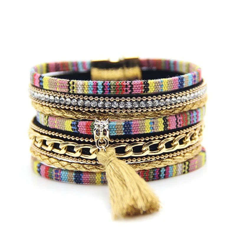 Tatreez Design Multilayer Wrap Bracelets